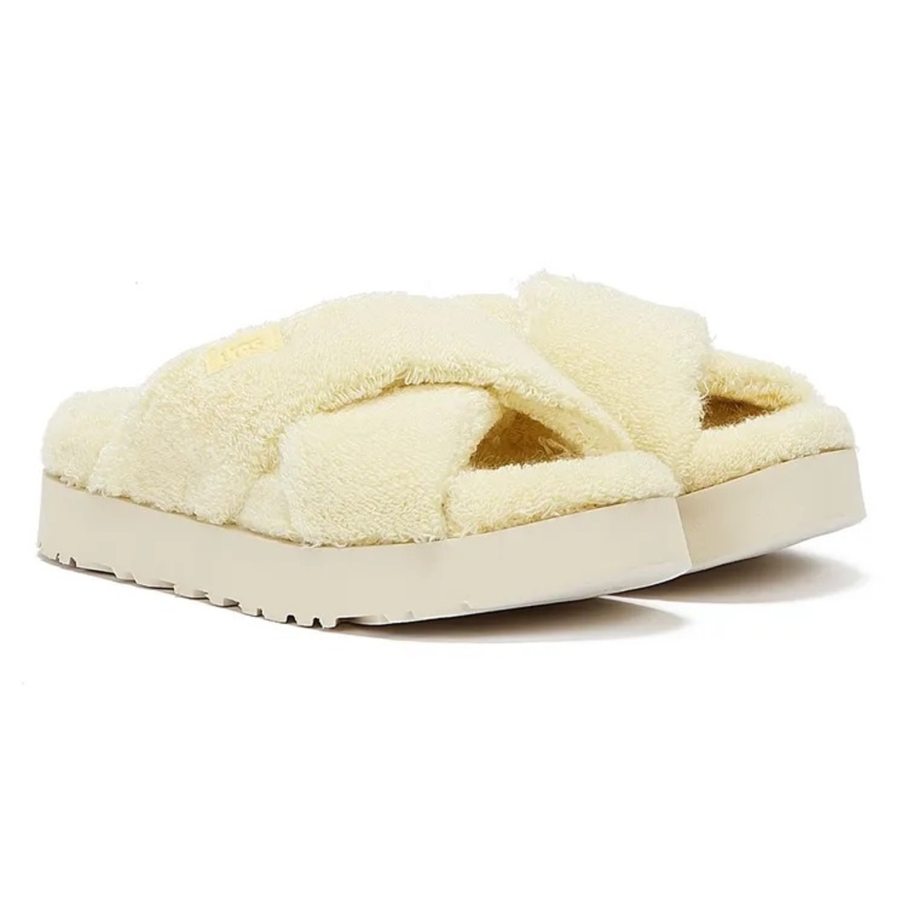 Ugg Fuzz Sugar Terry Cross Slide - image 2